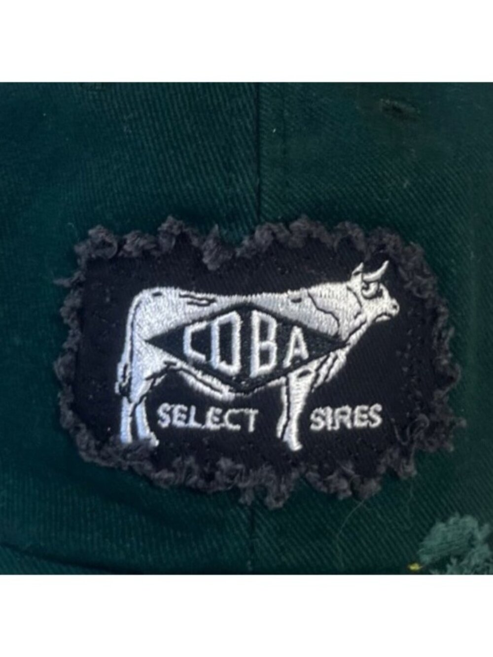 Coba Select Sires Embroidered Baseball Cap OS Green Adjustable Cow Farm - Picture 7 of 9